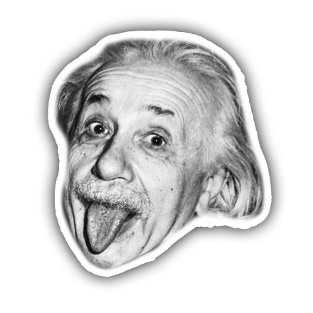 Rosto de Albert Einstein